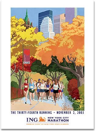 nyc marathon poster